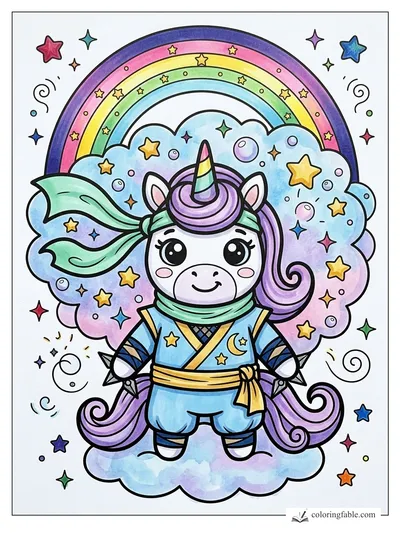Colored example of this coloring page