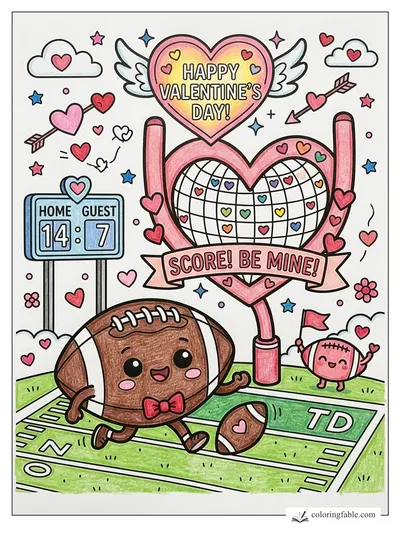 Colored example of this coloring page