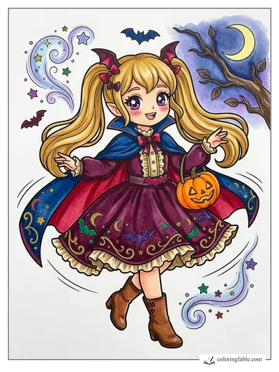 Colored example of this coloring page