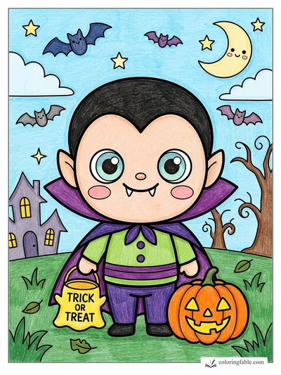 Colored example of this coloring page