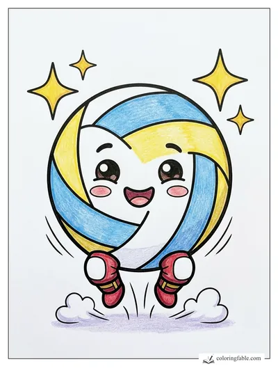 Colored example of this coloring page