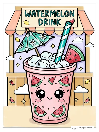 Colored example of this coloring page