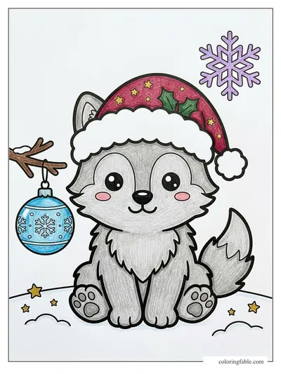 Colored example of this coloring page
