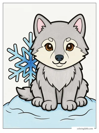 Colored example of this coloring page