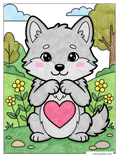 Colored example of this coloring page