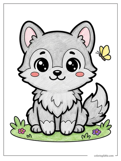 Colored example of this coloring page