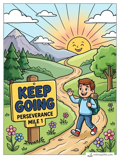 Colored example of this coloring page