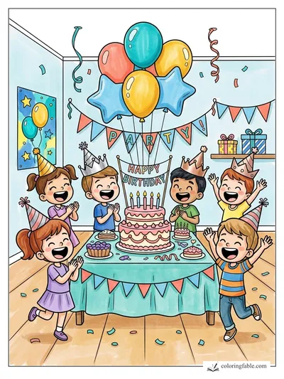 Colored example of this coloring page