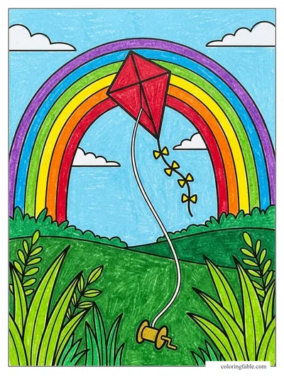 Colored example of this coloring page