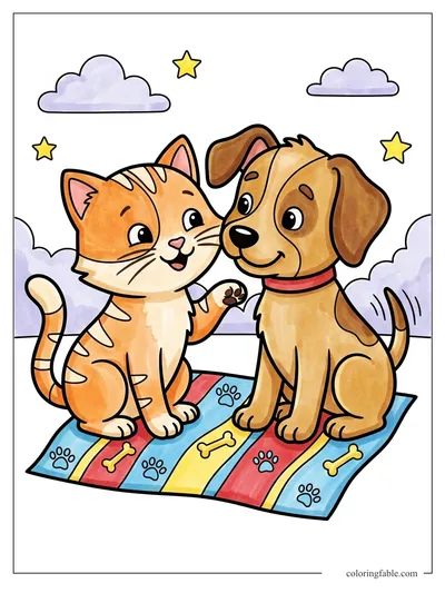 Colored example of this coloring page