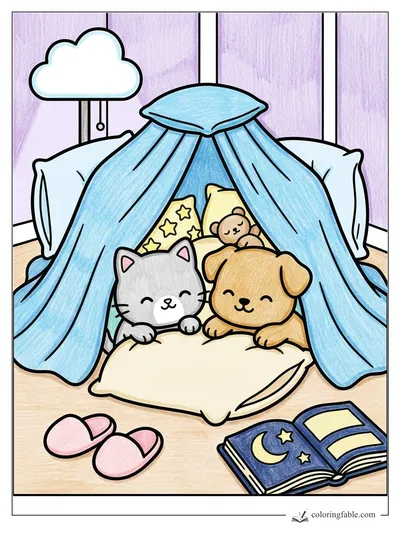 Colored example of this coloring page