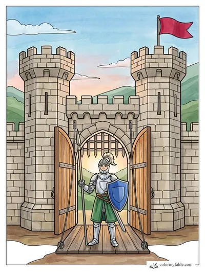 Colored example of this coloring page