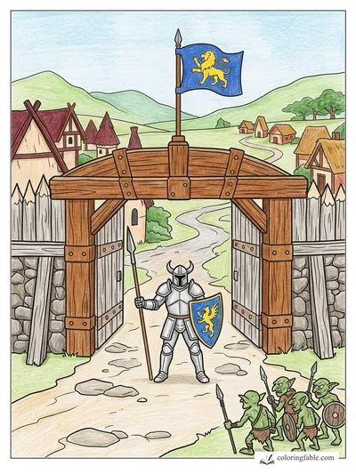 Colored example of this coloring page