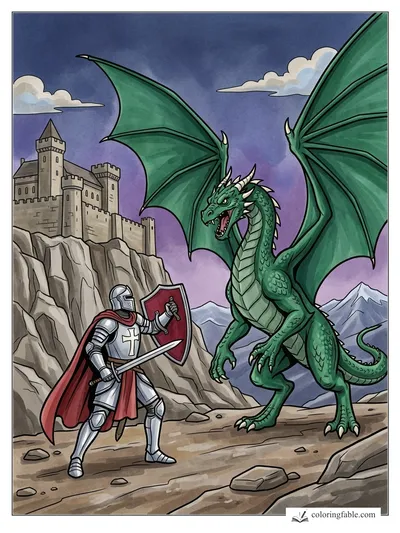 Colored example of this coloring page