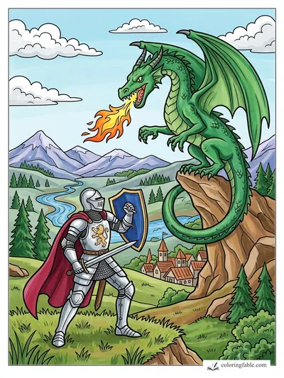 Colored example of this coloring page