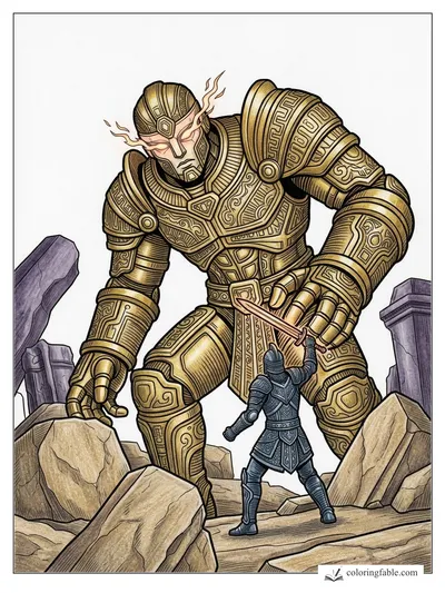 Colored example of this coloring page