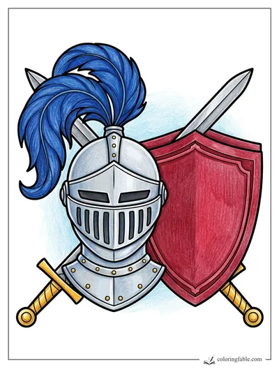 Colored example of this coloring page