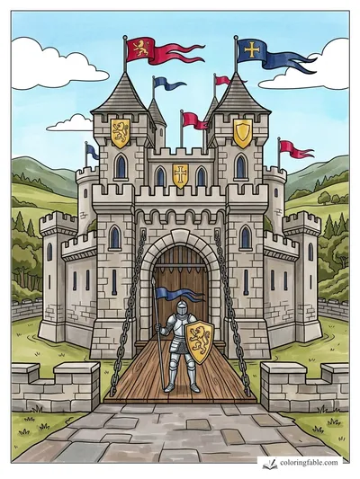 Colored example of this coloring page