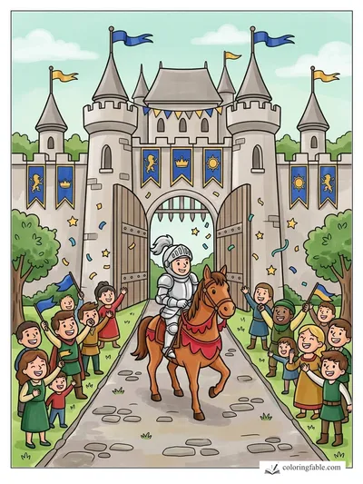 Colored example of this coloring page