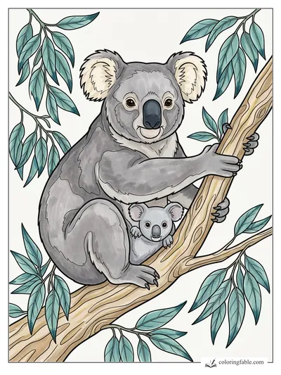 Colored example of this coloring page