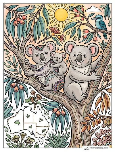 Colored example of this coloring page