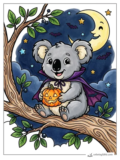 Colored example of this coloring page