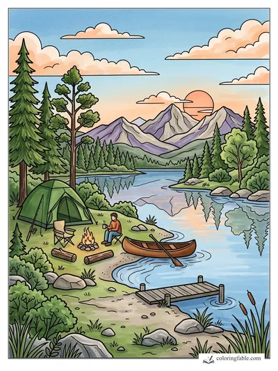 Colored example of this coloring page