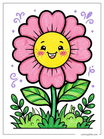 Colored example of this coloring page