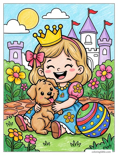 Colored example of this coloring page