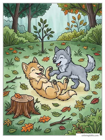 Colored example of this coloring page