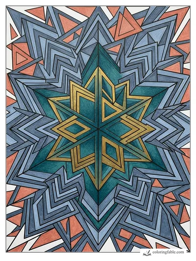 Colored example of this coloring page
