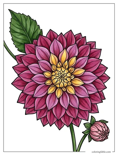 Colored example of this coloring page