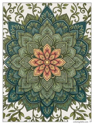 Colored example of this coloring page
