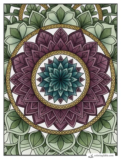Colored example of this coloring page