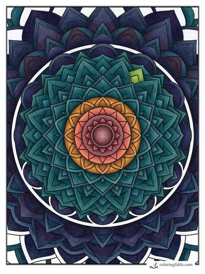 Colored example of this coloring page