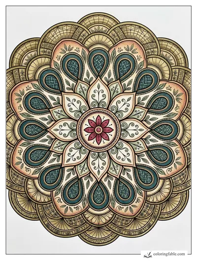 Colored example of this coloring page