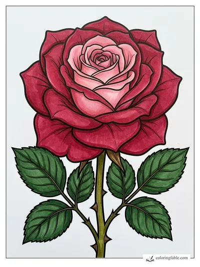 Colored example of this coloring page