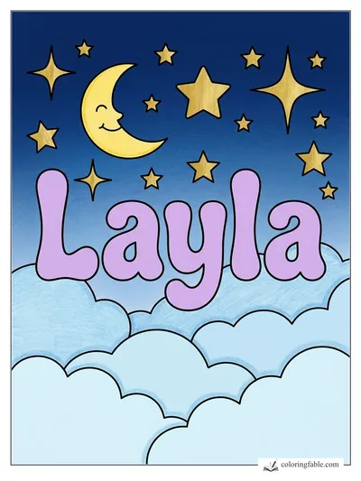 Colored example of this coloring page