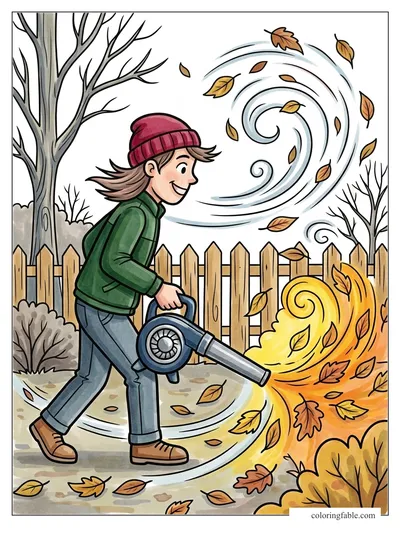 Colored example of this coloring page