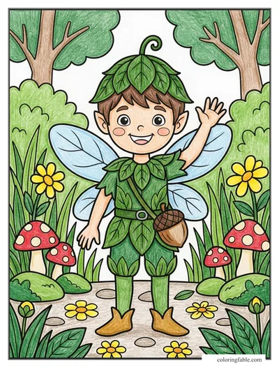 Colored example of this coloring page