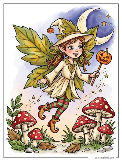 Colored example of this coloring page