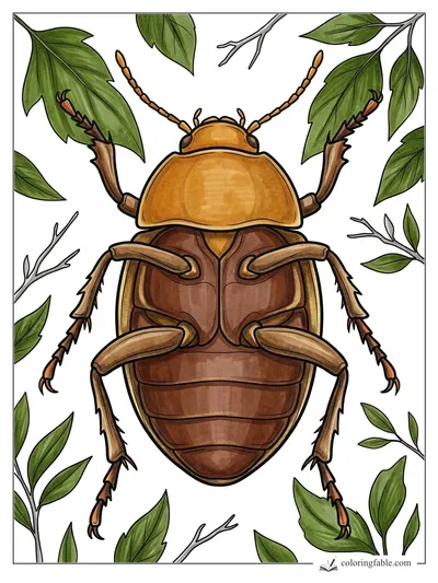 Colored example of this coloring page