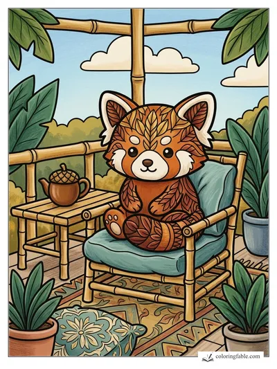 Colored example of this coloring page