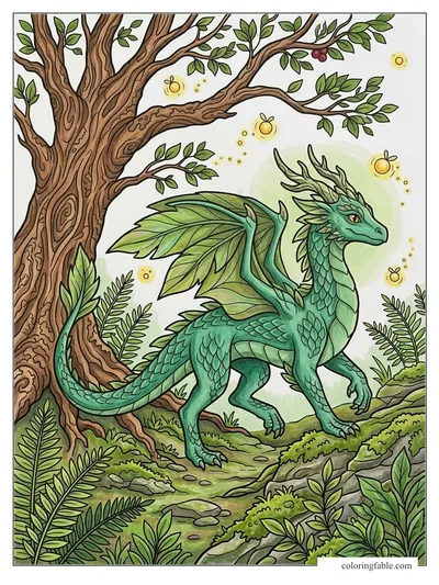 Colored example of this coloring page