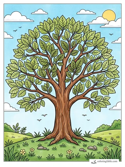 Colored example of this coloring page