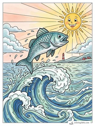 Colored example of this coloring page