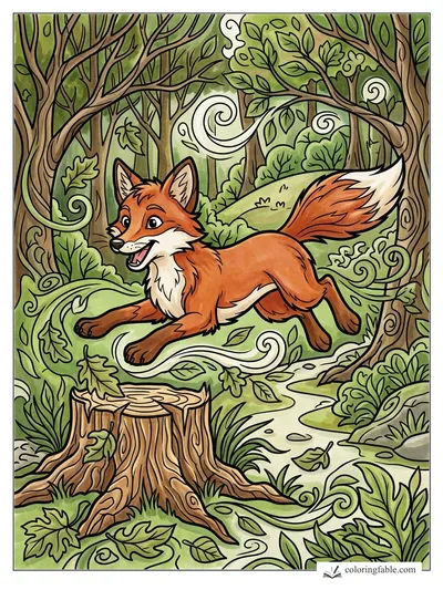 Colored example of this coloring page