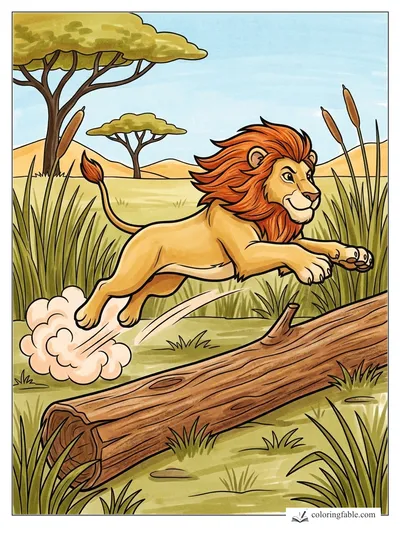 Colored example of this coloring page
