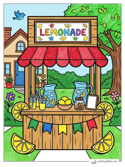 Colored example of this coloring page