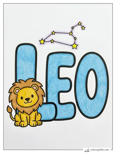 Colored example of this coloring page